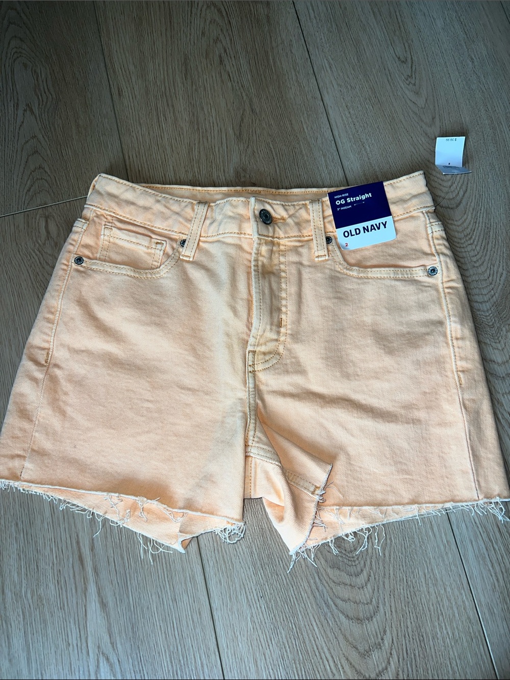 Old Navy Light Peach OG Straight Denim Skirt - Picture 2 of 4
